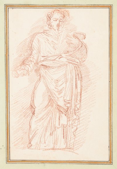 Disegno, Figura in Abito con Cintura, ca. 1759-70 da Unknown